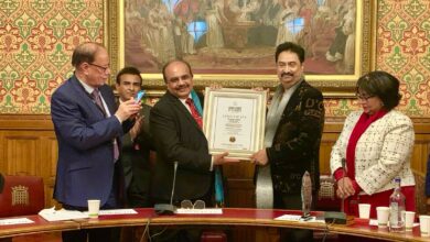 Bollywood Legend Padma Shri Kumar Sanu Felicitated at British Parliament with World Book of Records Honor